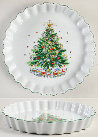 Christmas Eve (Porcelain) 10" Quiche
