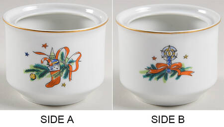 Christmas Eve (Porcelain) Sugar Bowl No Lid