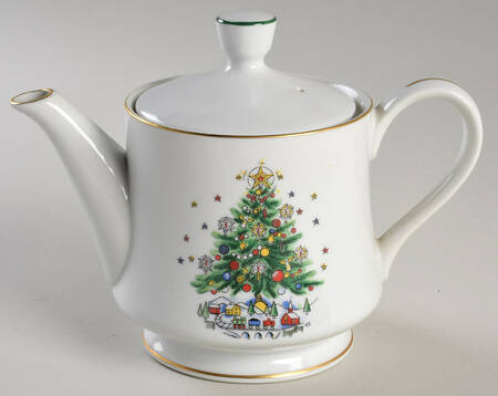 Christmas Eve (Porcelain) Mini Teapot & Lid