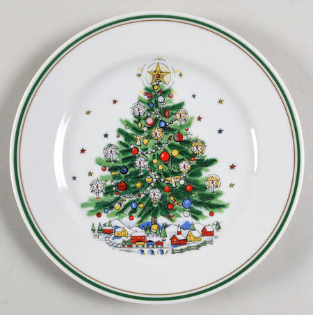 Christmas Eve (Porcelain) Salad/Dessert Plate
