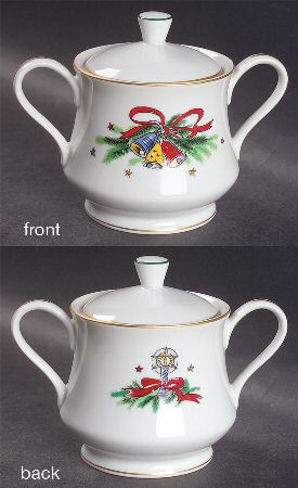 Christmas Eve (Porcelain) Sugar Bowl & Lid