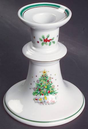 Christmas Eve (Porcelain) Small Candlestick