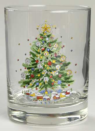 Christmas Eve (Porcelain) Glassware Double Old Fashioned