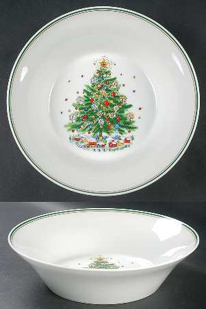 Christmas Eve (Porcelain) 9" Round Vegetable Bowl