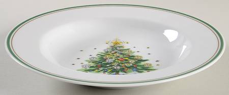 Christmas Eve (Porcelain) Rim Soup Bowl