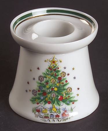 Christmas Eve (Porcelain) 2" Candlestick