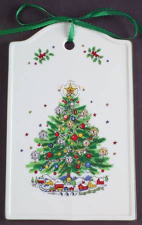 Christmas Eve (Porcelain) Cheese and Cracker Board