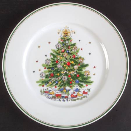 Christmas Eve (Porcelain) 12" Chop Plate (Round Platter)