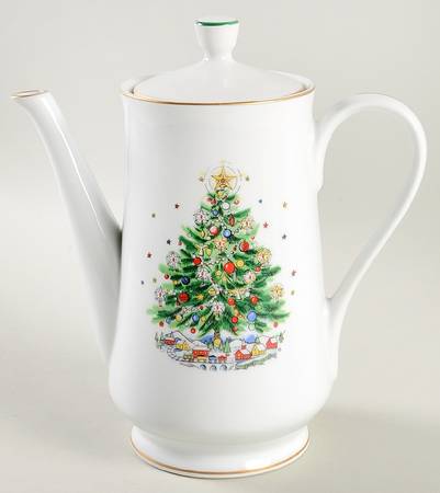 Christmas Eve (Porcelain) Coffee Pot & Lid