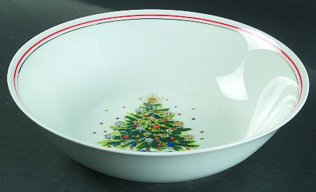 Christmas Eve (Porcelain) 9" Round Vegetable Bowl