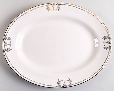 Commodore 13" Oval Serving Platter