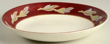 Coronation Red Coupe Soup Bowl