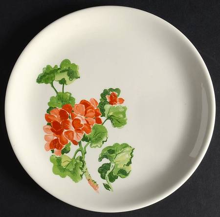 Geranium Salad Plate