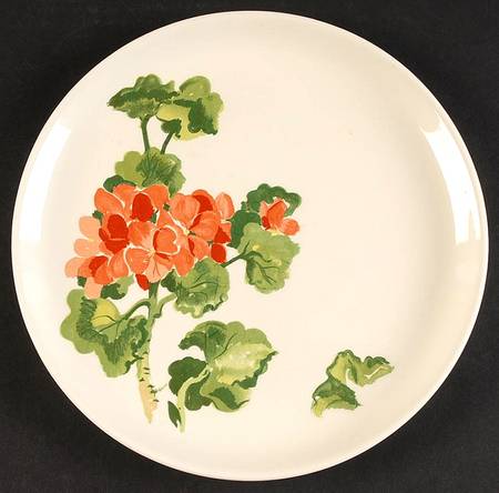 Geranium Luncheon Plate