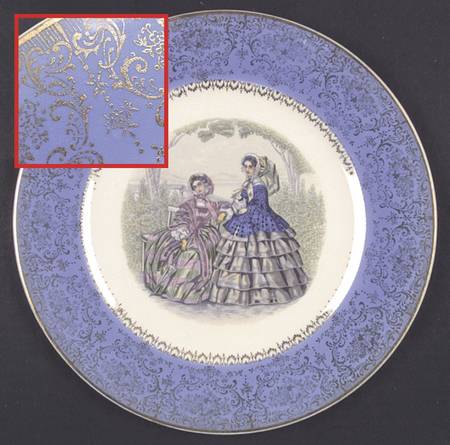 Godey Prints Service Plates Service Plate (Charger)