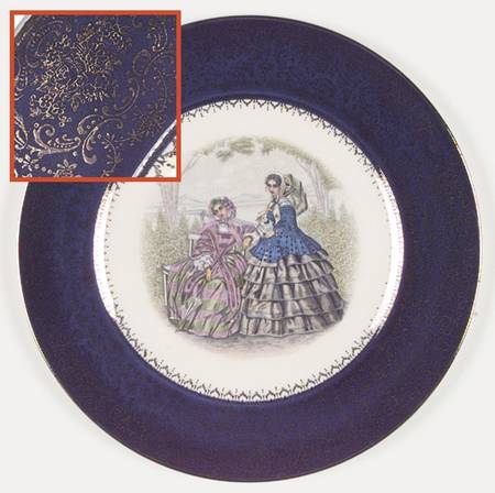 Godey Prints Service Plates Service Plate (Charger)