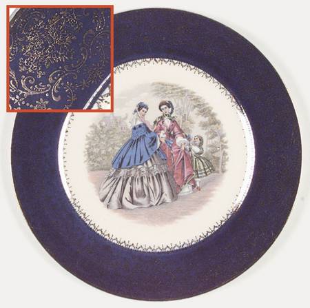 Godey Prints Service Plates Service Plate (Charger)