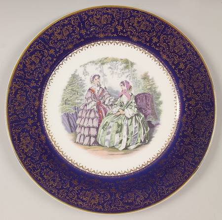 Godey Prints Service Plates Service Plate (Charger)
