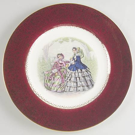 Godey Prints Service Plates Service Plate (Charger)