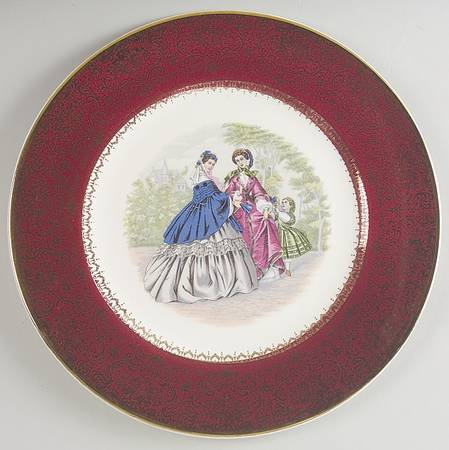 Godey Prints Service Plates Service Plate (Charger)