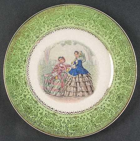 Godey Prints Service Plates Service Plate (Charger)