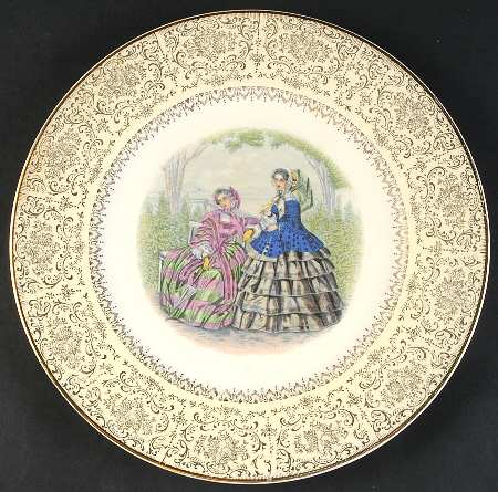 Godey Prints Service Plates Service Plate (Charger)