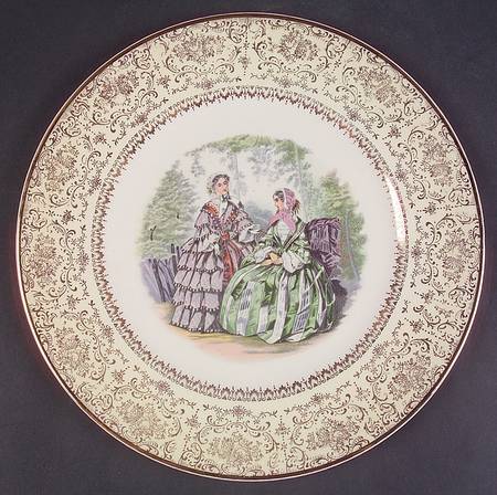 Godey Prints Service Plates Service Plate (Charger)