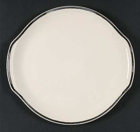 Heirloom Platinum Handled Cake Plate