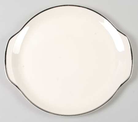 Heirloom Platinum Handled Chop Plate (Round Platter)