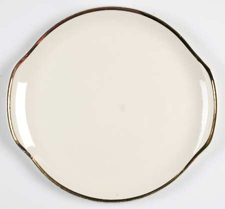 Heirloom Gold Handled Cake Plate