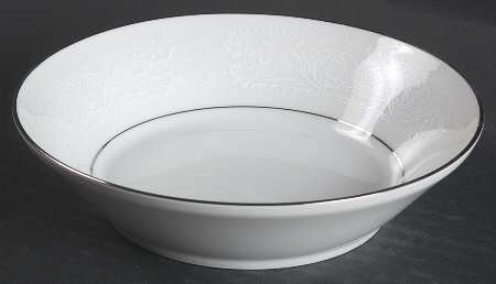 Lace Bouquet (Platinum Trim) Fruit/Dessert (Sauce) Bowl