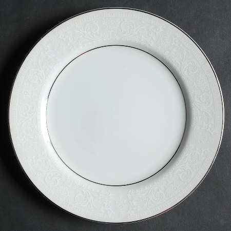 Lace Bouquet (Platinum Trim) Salad Plate