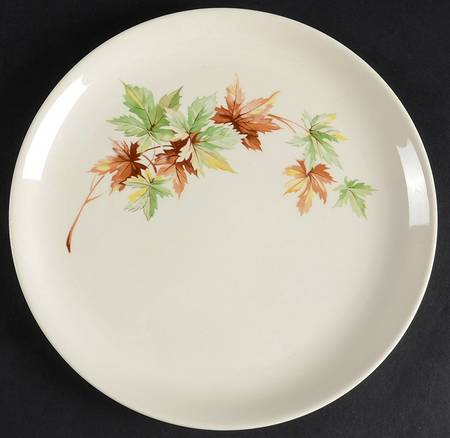 Maple Leaf Luncheon Plate
