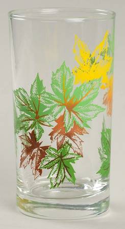 Maple Leaf Glassware Tall Tumbler