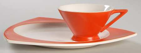 Mandarin (Tricorne) Snack Plate & Cup Set