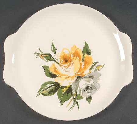 Melody Lane Handled Cake Plate