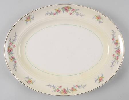 Monticello (Smooth Rim) 11" Oval Serving Platter