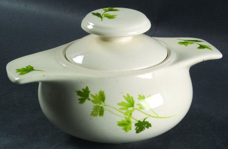 Parsley Sugar Bowl & Lid