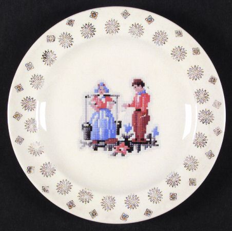 Petit Point (Dutch) Salad Plate