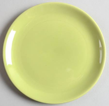 Ranch Style Lime Yellow Salad Plate