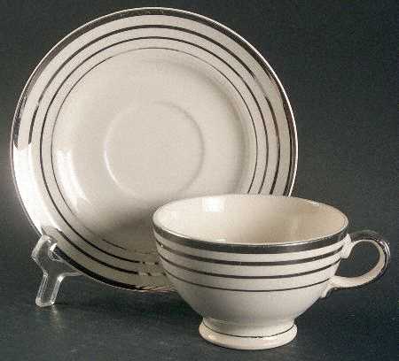 Saphire Footed Cup & Saucer Set