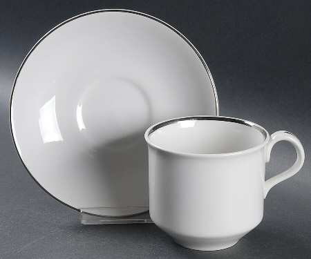 Flat Cup & Saucer Set