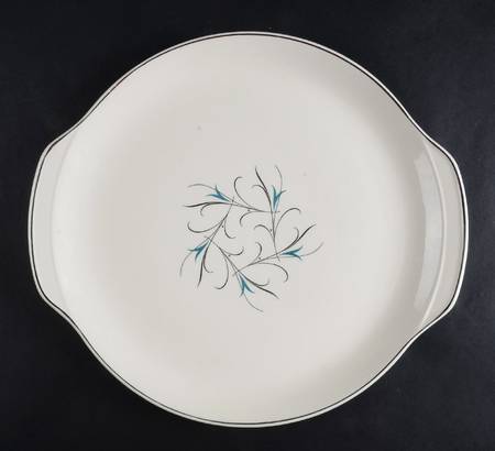 Simplicity Turquoise 13" Handled Chop Plate (Round Platter)