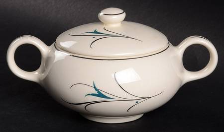 Simplicity Turquoise Sugar Bowl & Lid