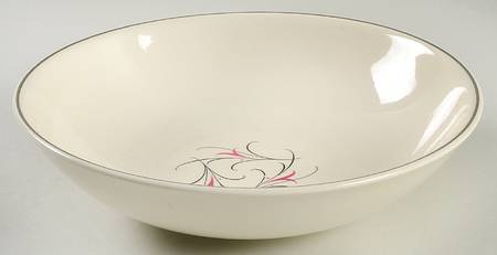 Simplicity Pink 9" Round Vegetable Bowl