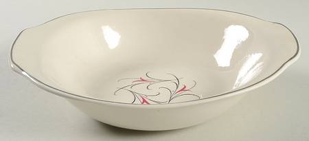 Simplicity Pink 9" Oval Vegetable Bowl