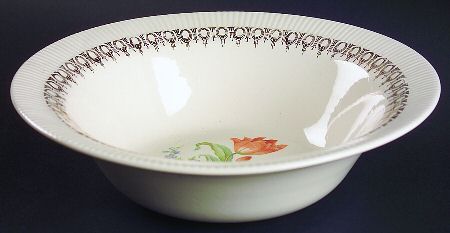 Rust Tulip (Victory) 9" Round Vegetable Bowl