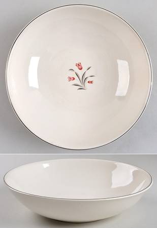 Tulip Time 9" Round Vegetable Bowl