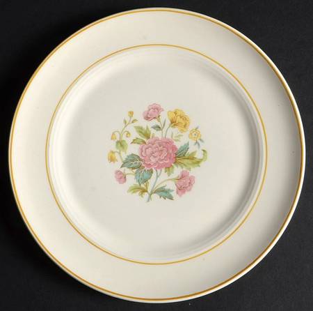 Victorian Rose Bread & Butter Plate