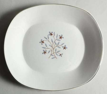 Whimsey (White Background) 11" Oval Serving Platter